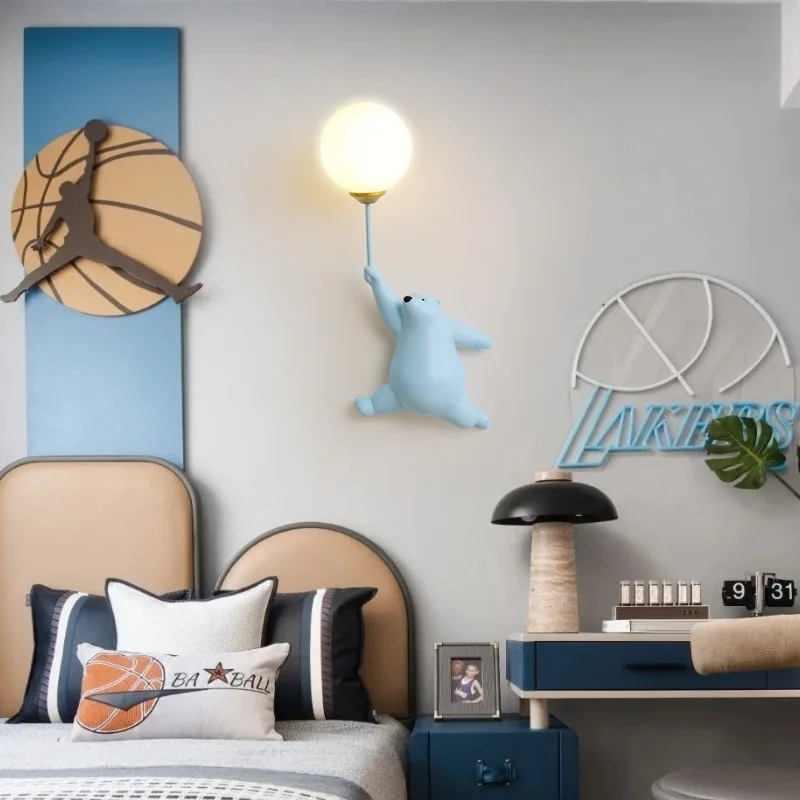 만화 북극곰 LED Sconce 빛 크리 에이 티브 벽 - Baby Nursery Wall Lights 리뷰 및 가격