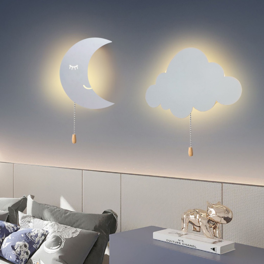 USB 포트 충전 AA 배터리 작동 침실 침대 옆 벽  - Baby Nursery Wall Lights 리뷰 및 가격