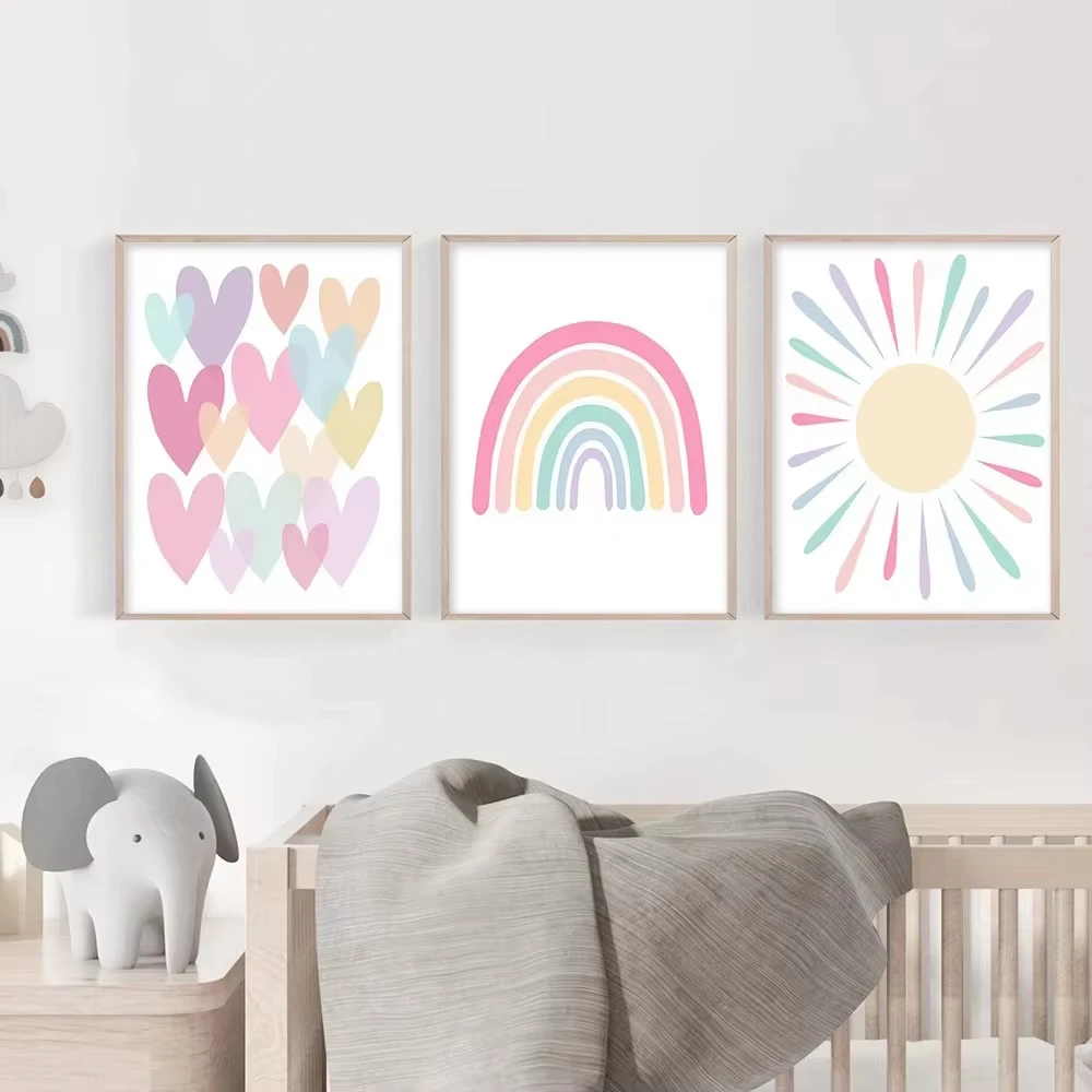 (액자 없음) 만화풍 하트 포스터, 아기 방 장식용 캔 - Baby Nursery Frames 리뷰 및 가격