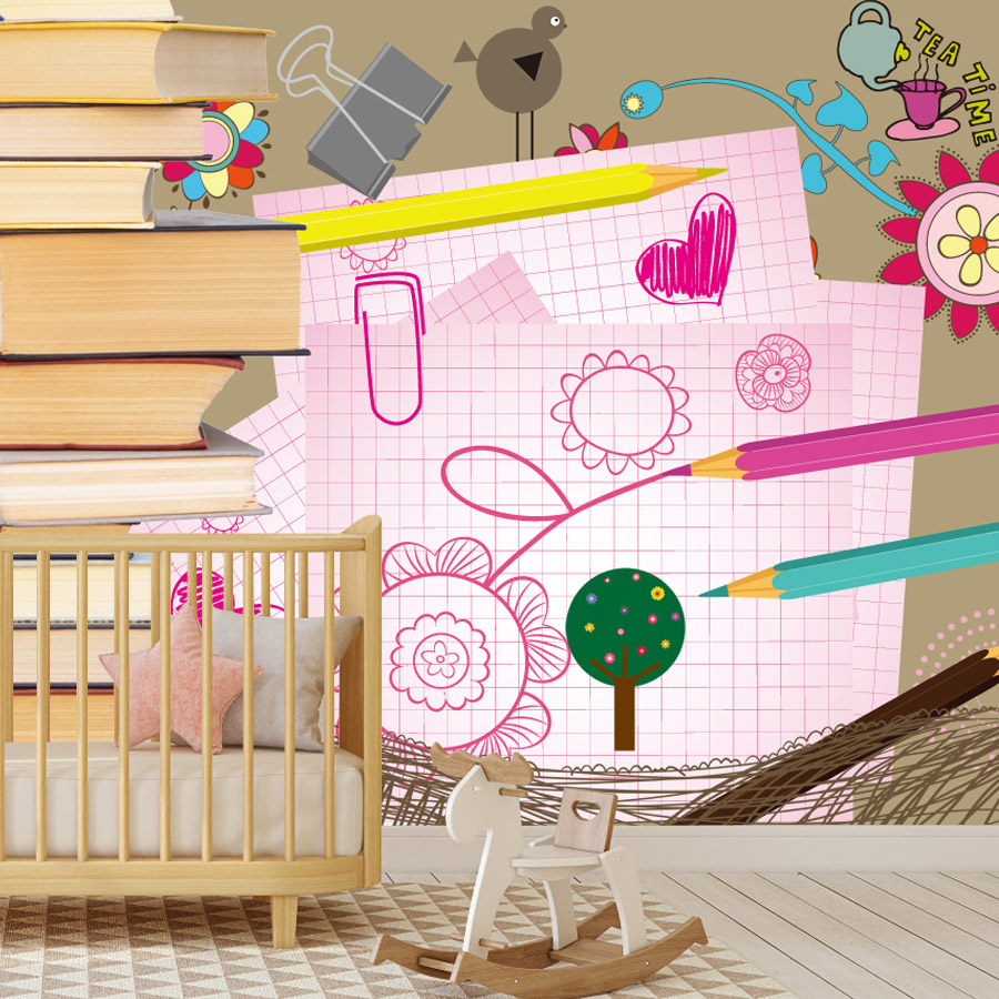 만화책 그림처럼 쉽게 붙이는 벽지, 거실 벽지, 홈데코 - Baby Nursery Peel And Stick Wallpaper 리뷰 및 가격