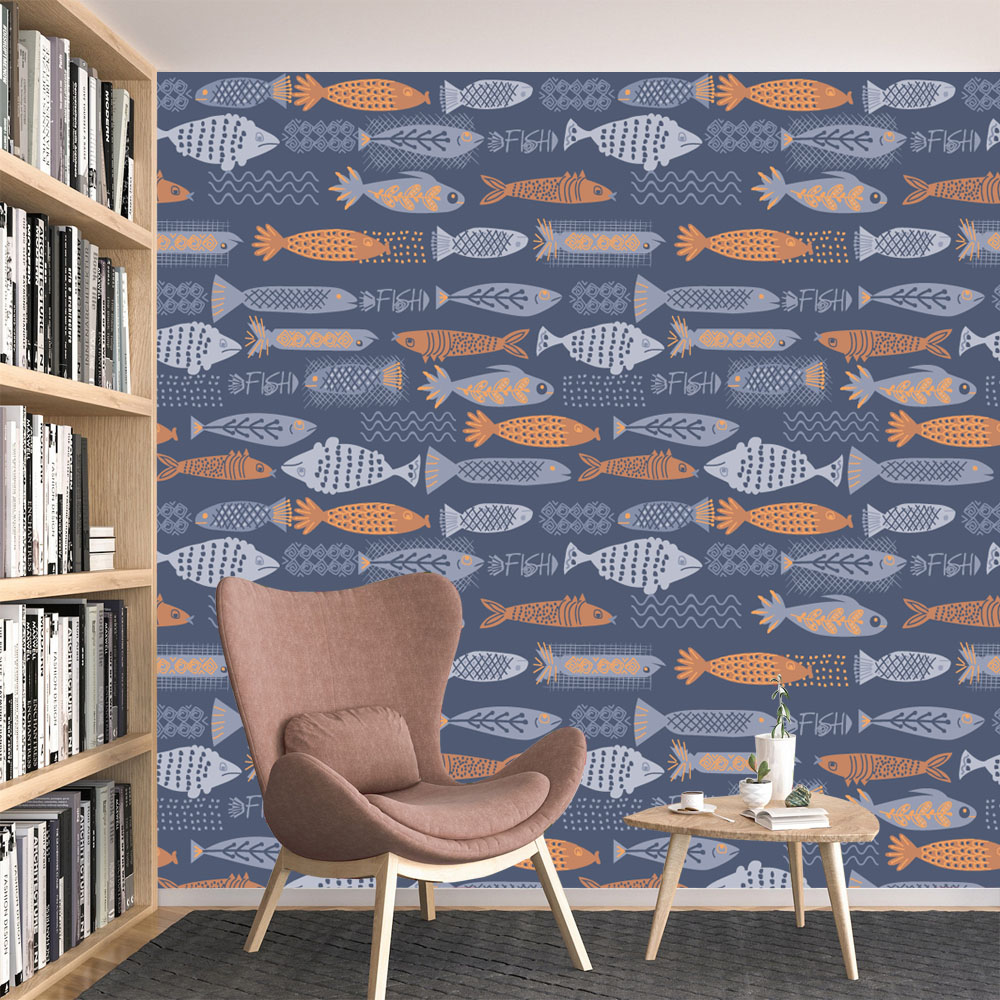 10+ 물고기 디자인 방수 필앤스틱 벽지 거실 벽 아트 - Baby Nursery Peel And Stick Wallpaper 리뷰 및 가격